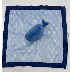 Blue Whale - Organic Baby Lovey Security Blanket main image 0